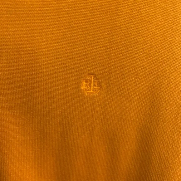 Ralph Lauren mustard yellow Cardigan Sweater - Picture 4 of 5